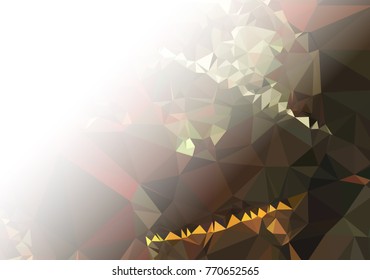 Abstract mosaic decorative background with a blank space for text or photo. Copy space. Vector clip art.