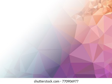Abstract mosaic decorative background with a blank space for text or photo. Copy space. Vector clip art.