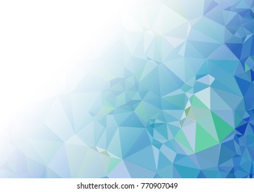 Abstract mosaic decorative background with a blank space for text or photo. Copy space. Vector clip art.
