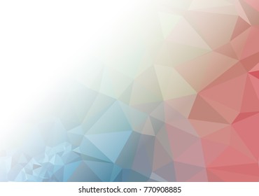 Abstract mosaic decorative background with a blank space for text or photo. Copy space. Vector clip art.