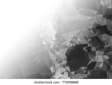 Abstract mosaic decorative background with a blank space for text or photo. Copy space. Vector clip art.