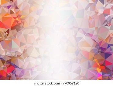 Abstract mosaic decorative background with a blank space for text or photo. Copy space. Vector clip art.