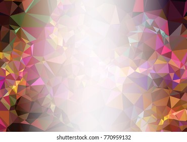 Abstract mosaic decorative background with a blank space for text or photo. Copy space. Vector clip art.