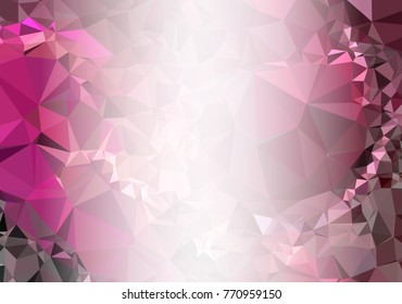 Abstract mosaic decorative background with a blank space for text or photo. Copy space. Vector clip art.