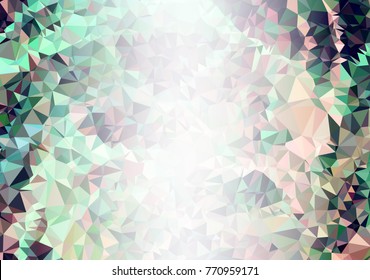 Abstract mosaic decorative background with a blank space for text or photo. Copy space. Vector clip art.