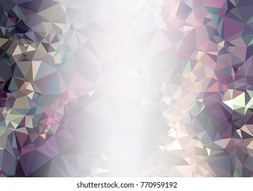 Abstract mosaic decorative background with a blank space for text or photo. Copy space. Vector clip art.