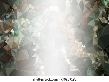 Abstract mosaic decorative background with a blank space for text or photo. Copy space. Vector clip art.
