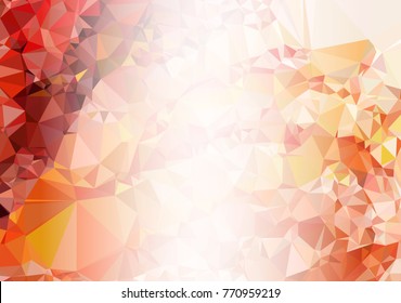 Abstract mosaic decorative background with a blank space for text or photo. Copy space. Vector clip art.