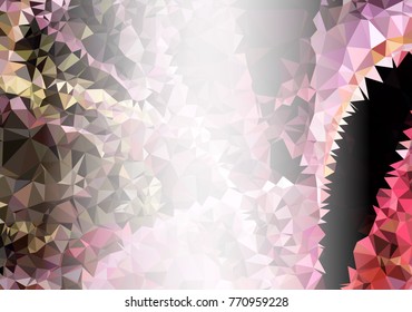 Abstract mosaic decorative background with a blank space for text or photo. Copy space. Vector clip art.