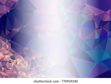 Abstract mosaic decorative background with a blank space for text or photo. Copy space. Vector clip art.