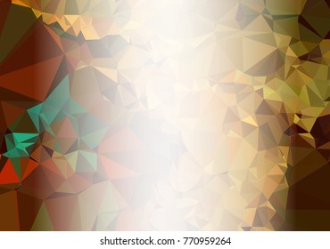 Abstract mosaic decorative background with a blank space for text or photo. Copy space. Vector clip art.