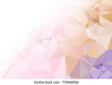 Abstract mosaic decorative background with a blank space for text or photo. Copy space. Vector clip art.