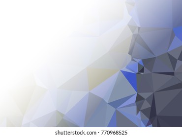 Abstract mosaic decorative background with a blank space for text or photo. Copy space. Vector clip art.