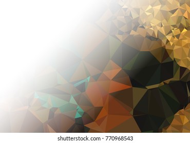 Abstract mosaic decorative background with a blank space for text or photo. Copy space. Vector clip art.