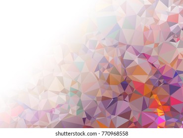 Abstract mosaic decorative background with a blank space for text or photo. Copy space. Vector clip art.