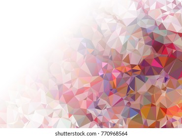 Abstract mosaic decorative background with a blank space for text or photo. Copy space. Vector clip art.