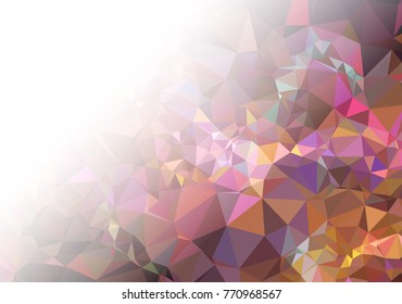 Abstract mosaic decorative background with a blank space for text or photo. Copy space. Vector clip art.