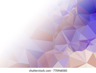 Abstract mosaic decorative background with a blank space for text or photo. Copy space. Vector clip art.