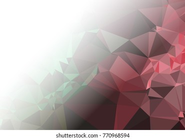 Abstract mosaic decorative background with a blank space for text or photo. Copy space. Vector clip art.