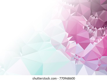 Abstract mosaic decorative background with a blank space for text or photo. Copy space. Vector clip art.