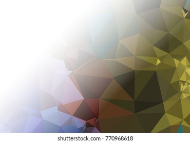 Abstract mosaic decorative background with a blank space for text or photo. Copy space. Vector clip art.