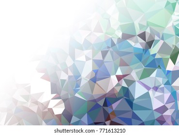 Abstract mosaic decorative background with a blank space for text or photo. Copy space. Vector clip art.