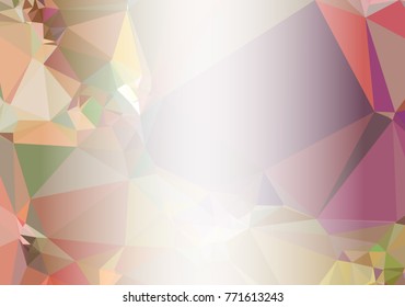 Abstract mosaic decorative background with a blank space for text or photo. Copy space. Vector clip art.