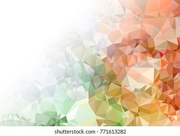 Abstract mosaic decorative background with a blank space for text or photo. Copy space. Vector clip art.
