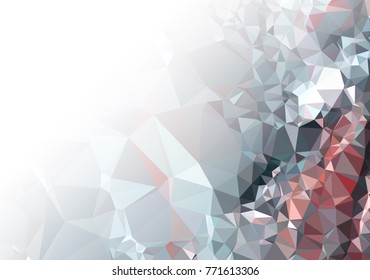 Abstract mosaic decorative background with a blank space for text or photo. Copy space. Vector clip art.