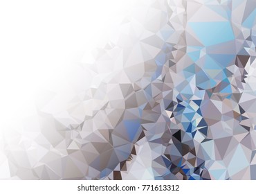 Abstract mosaic decorative background with a blank space for text or photo. Copy space. Vector clip art.