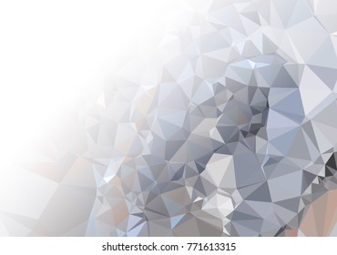 Abstract mosaic decorative background with a blank space for text or photo. Copy space. Vector clip art.