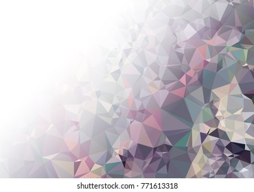 Abstract mosaic decorative background with a blank space for text or photo. Copy space. Vector clip art.