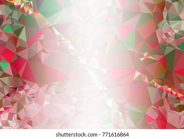 Abstract mosaic decorative background with a blank space for text or photo. Copy space. Vector clip art.