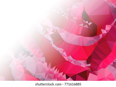 Abstract mosaic decorative background with a blank space for text or photo. Copy space. Vector clip art.