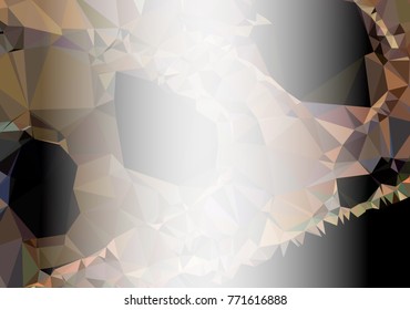 Abstract mosaic decorative background with a blank space for text or photo. Copy space. Vector clip art.