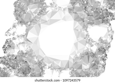 Abstract mosaic decorative background with a free space for text or photo. Copy space. Vector clip art.