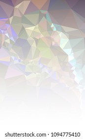 Abstract mosaic decorative vertical background with a blank space for text or photo. Copy space. Vector clip art.