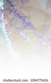 Abstract mosaic decorative vertical background with a blank space for text or photo. Copy space. Vector clip art.