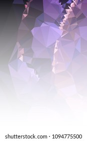 Abstract mosaic decorative vertical background with a blank space for text or photo. Copy space. Vector clip art.