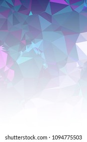 Abstract mosaic decorative vertical background with a blank space for text or photo. Copy space. Vector clip art.
