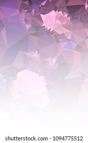 Abstract mosaic decorative vertical background with a blank space for text or photo. Copy space. Vector clip art.