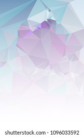 Abstract mosaic decorative vertical background with a blank space for text or photo. Copy space. Vector clip art.