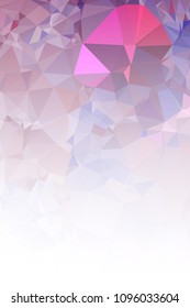 Abstract mosaic decorative vertical background with a blank space for text or photo. Copy space. Vector clip art.