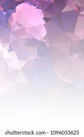 Abstract mosaic decorative vertical background with a blank space for text or photo. Copy space. Vector clip art.