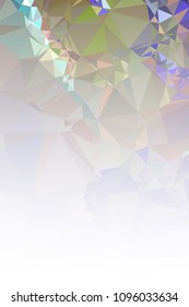Abstract mosaic decorative vertical background with a blank space for text or photo. Copy space. Vector clip art.