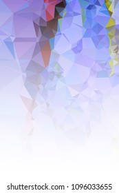 Abstract mosaic decorative vertical background with a blank space for text or photo. Copy space. Vector clip art.