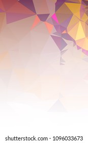 Abstract mosaic decorative vertical background with a blank space for text or photo. Copy space. Vector clip art.