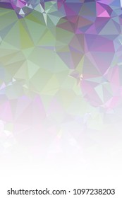 Abstract mosaic decorative vertical background with a blank space for text or photo. Copy space. Vector clip art.