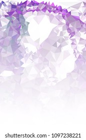 Abstract mosaic decorative vertical background with a blank space for text or photo. Copy space. Vector clip art.
