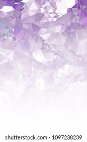Abstract mosaic decorative vertical background with a blank space for text or photo. Copy space. Vector clip art.